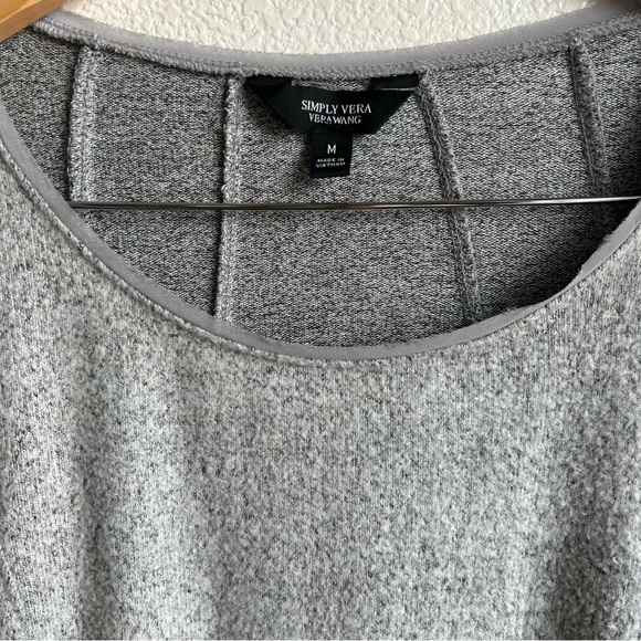 Simply Vera by Vera Wang | Gray Asymmetric Women's Top - Picture 2 of 9